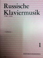 Russische Klaviermusik 1 1780-1820 