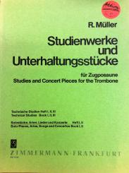 Studienwerke und Unterhaltungsstücke für Zugposaune Heft 1 