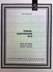 Tenor-Zugposaune Grifftabelle in B 