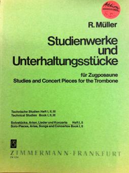 Studienwerke und Unterhaltungsstücke für Zugposaune Heft 1 